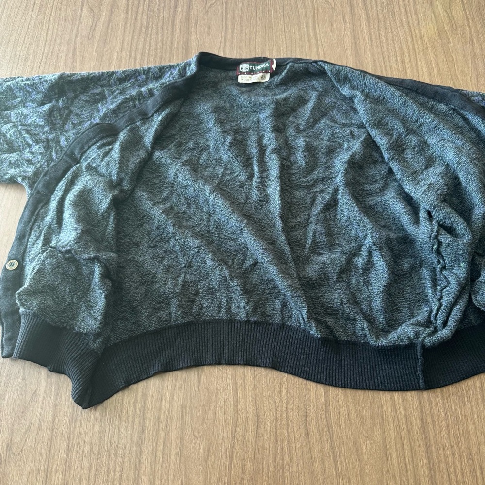 Tundra Canada Vintage Sweater Cardigan V-Neck Button Up 100% Wool 3XL 2XL XL - Picture 7 of 13